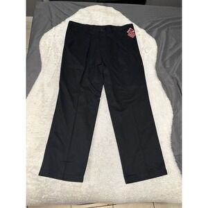New Dockers Classic Fit Pleated Black Original Khaki Pants Size 40x32 Solid